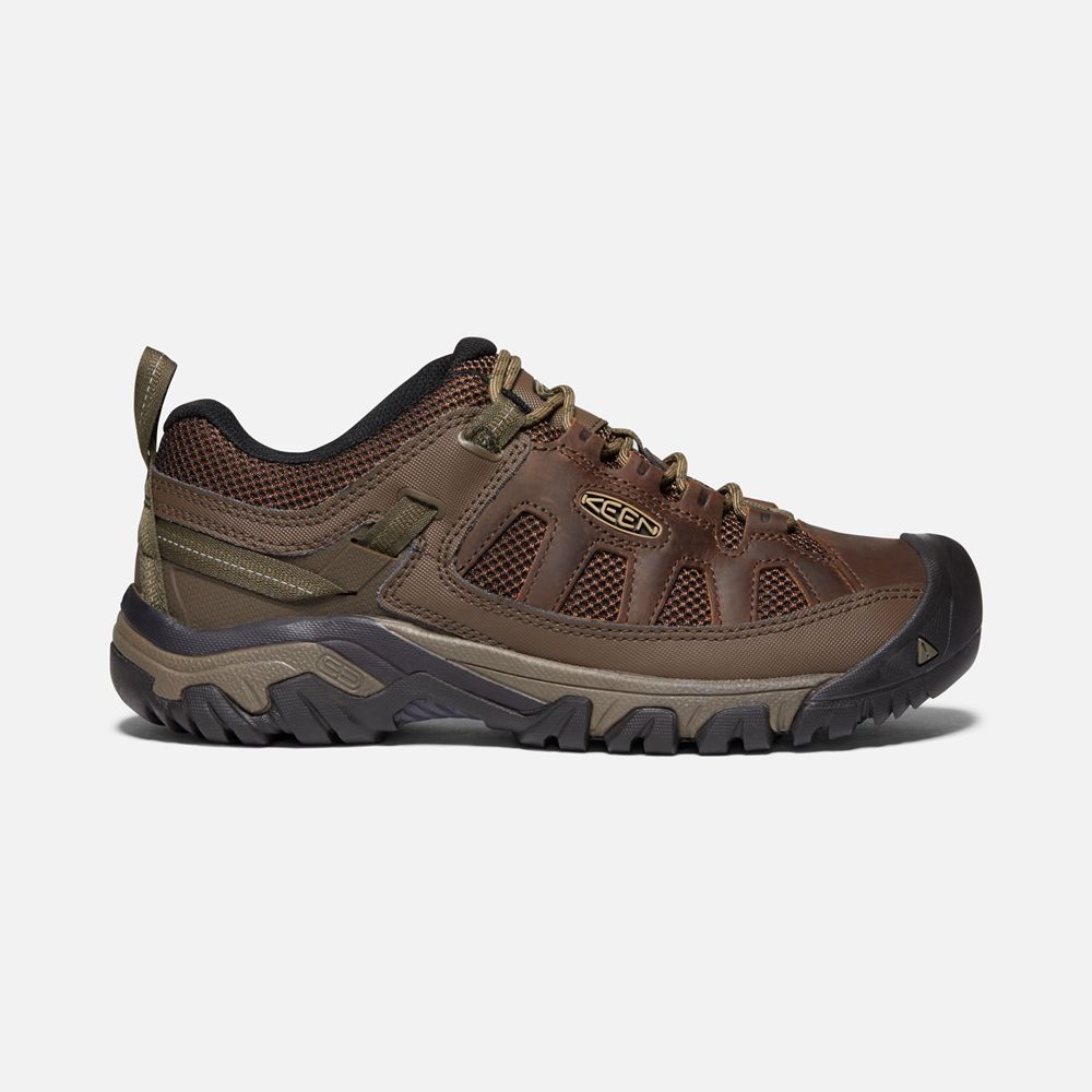 Zapatos de Seguridad Keen Mexico Marrom/Negros - Hombre Targhee Vent - GH2178960